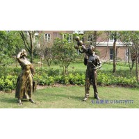 曲阳恒磊雕塑定制铜雕园林景观人物雕塑