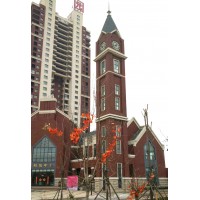 广东广州塔钟、塔楼大钟、大型钟表、建筑塔钟、钟塔塔钟定做首选烟台启明时钟