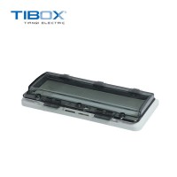 TIBOX防水窗口10位回路透明保护窗罩 断路器开关配电箱监视观察