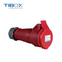 TIBOX广东防水接插件冷藏集装箱专用连接器16A 400V红色3P+EIP44