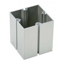 特装展示方柱 8分四槽方铝 便携式方柱展会铝材 厂家直销