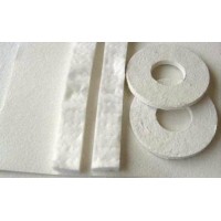 白色耐高温圆形垫片 专业生产偏硬硅酸铝纤维纸