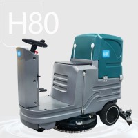 大型工商业驾驶式双刷洗地机全自动清洁车多功能电动拖地车
