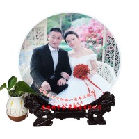 结婚周年纪念瓷盘定制  结婚纪念品