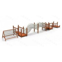木质拓展攀爬训练 儿童钻洞攀爬网架 幼儿园户外玩具 木质滑梯组合定制