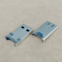 MICRO USB 12P公头 四脚插板DIP+SMT贴片 L=18.3 游戏机
