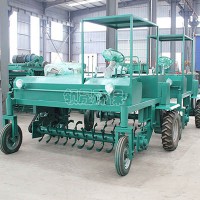 发酵设备 跨度2.4米的轮式翻堆机 有机肥生产线发酵设备