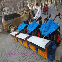 庆阳市城乡道路电启动扫雪机 手扶式毛刷清雪机