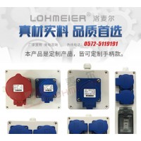 防水定制插座箱塑料手柄电源箱组合16-63A插座防水配电箱洛麦尔