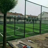 深圳社区球场围栏图片 公园篮球场围网 笼式足球场围栏安装