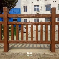 广州仿木护栏生产基地,景观护栏户外栏杆安装,江西鼎成龙升景观工程