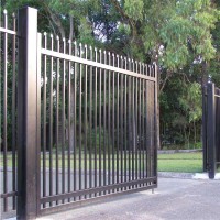 中山围墙栏杆标准图集 铁艺护栏规格型号 工厂锌钢栅栏大门
