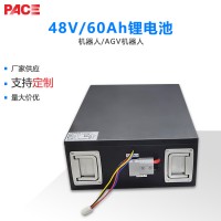 深圳沛城48V智能轮式巡检安防搬运商用机器人锂电池